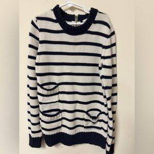 Crewcuts Navy and White Striped Sweater